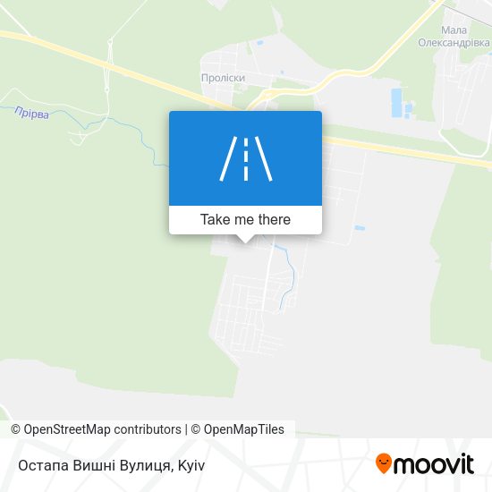 Остапа Вишні Вулиця map