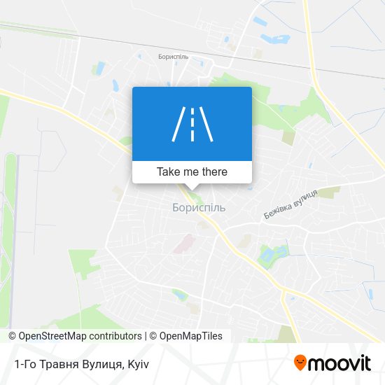 Карта 1-Го Травня Вулиця