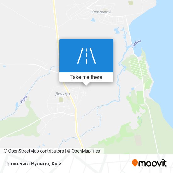 Ірпінська Вулиця map
