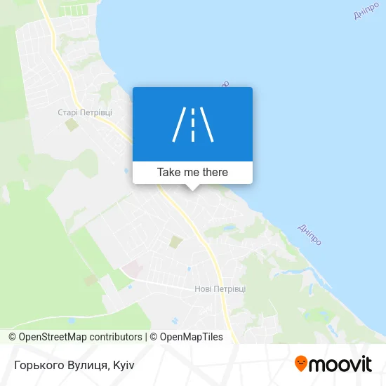 Карта Горького Вулиця