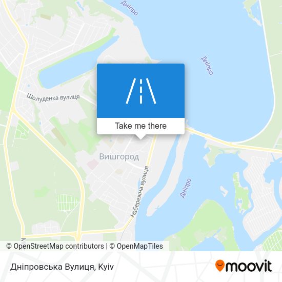Дніпровська Вулиця map