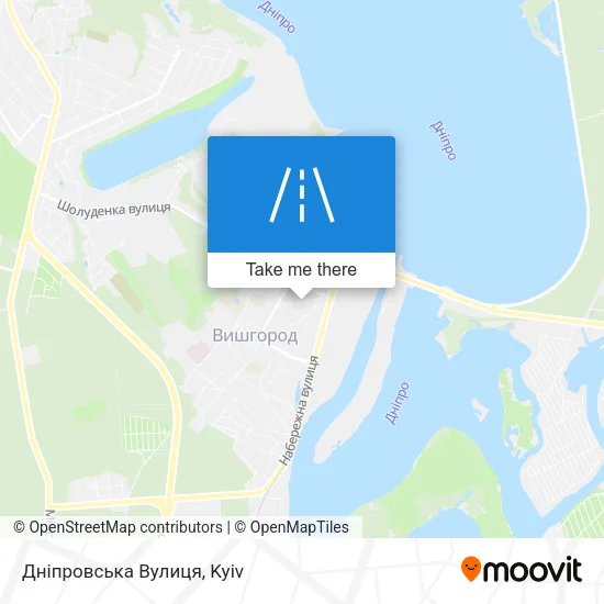 Карта Дніпровська Вулиця