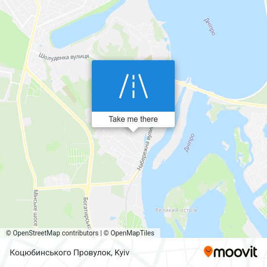 Коцюбинського Провулок map