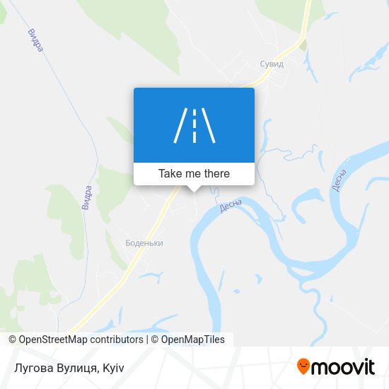 Лугова Вулиця map