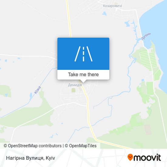 Нагірна Вулиця map