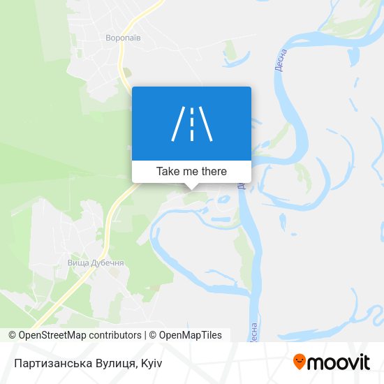 Партизанська Вулиця map