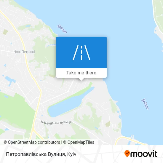 Карта Петропавлівська Вулиця
