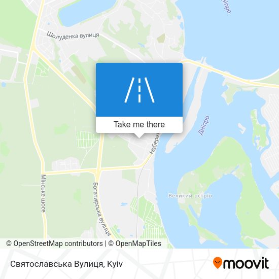 Святославська Вулиця map