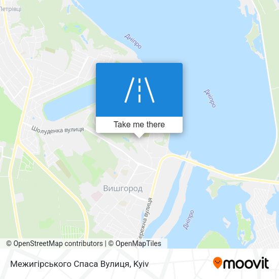 Межигірського Спаса Вулиця map