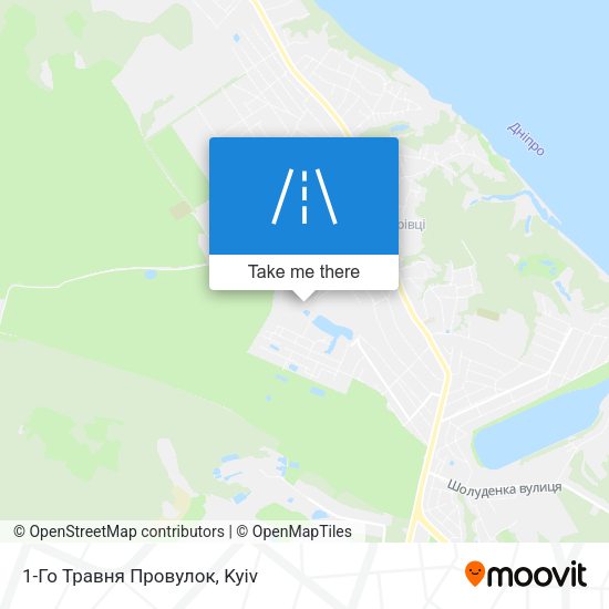 Карта 1-Го Травня Провулок