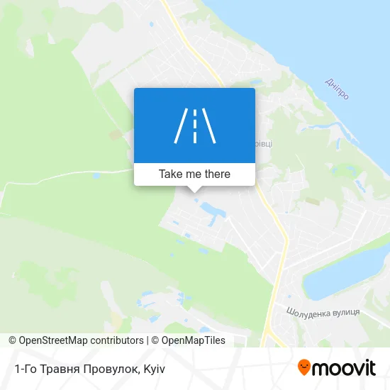 Карта 1-Го Травня Провулок