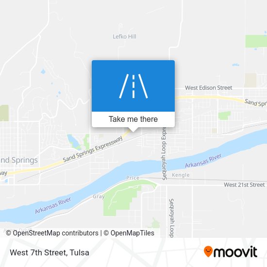 Mapa de West 7th Street