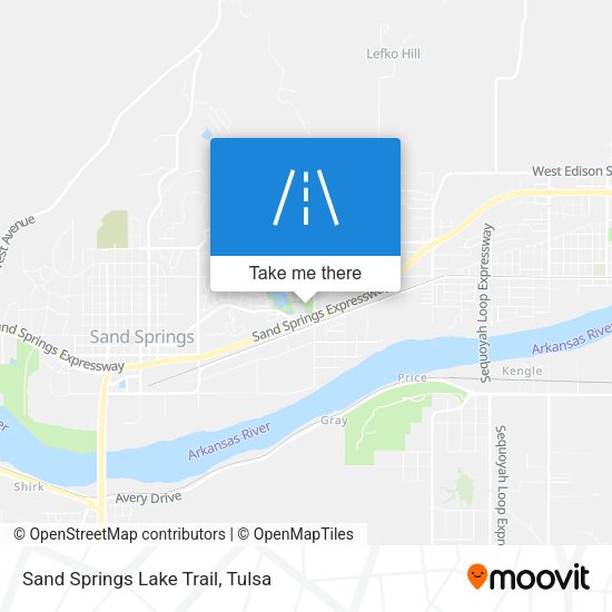 Sand Springs Lake Trail map