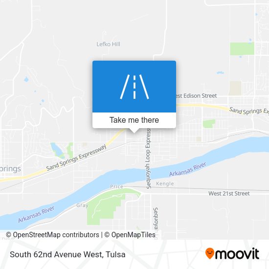 South 62nd Avenue West map
