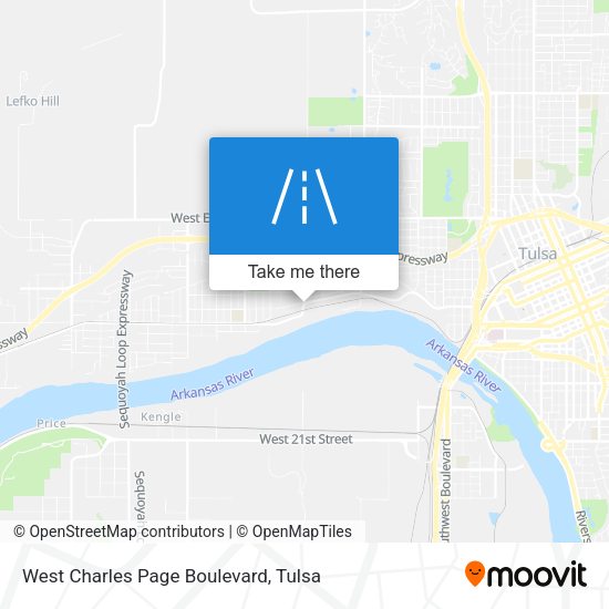 West Charles Page Boulevard map