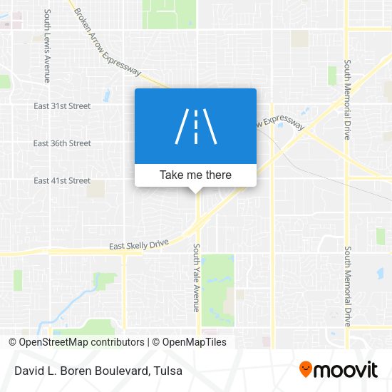 Mapa de David L. Boren Boulevard