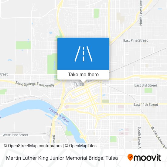 Martin Luther King Junior Memorial Bridge map