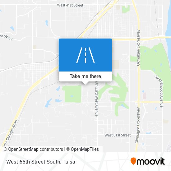 West 65th Street South map