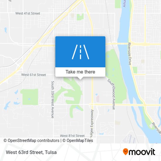 Mapa de West 63rd Street