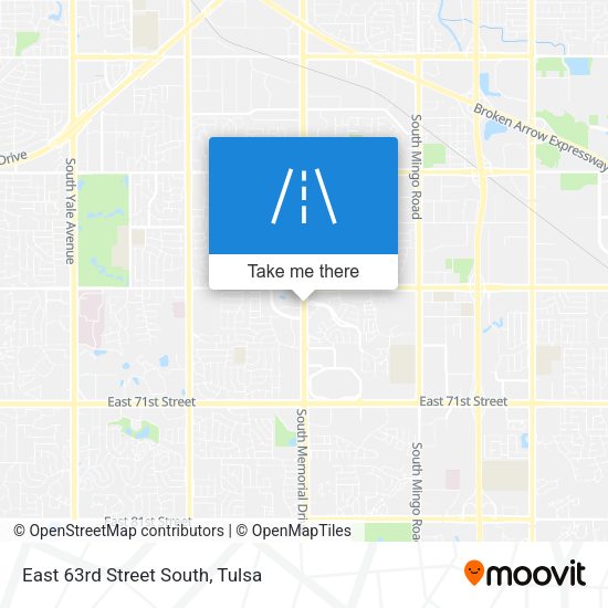 Mapa de East 63rd Street South