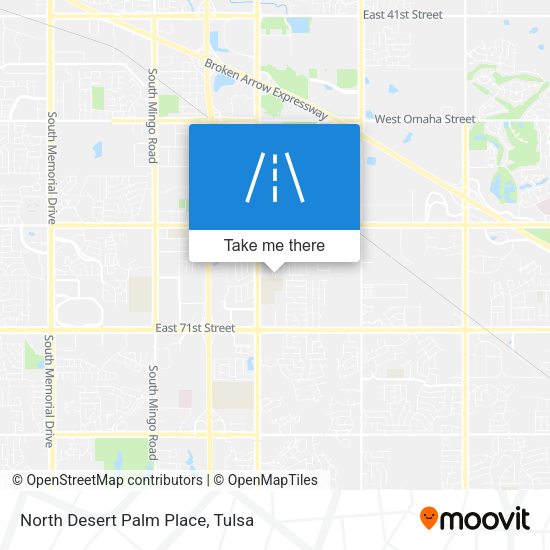 North Desert Palm Place map
