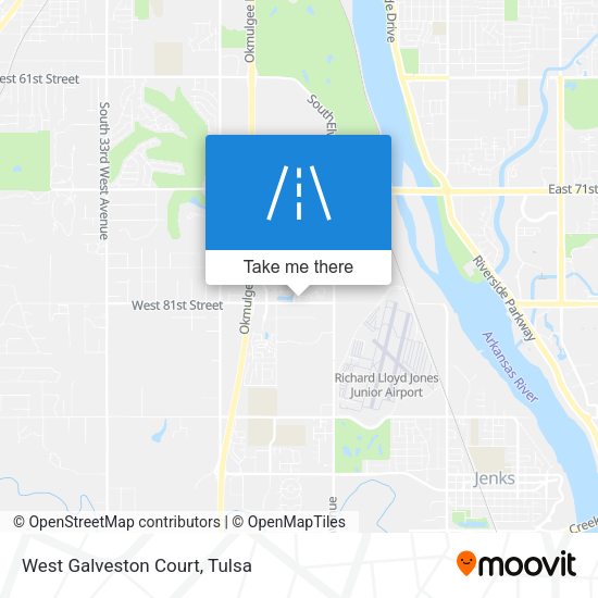 West Galveston Court map