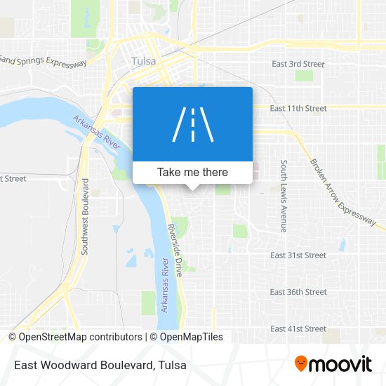 Mapa de East Woodward Boulevard