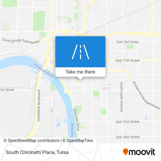 Mapa de South Cincinatti Place