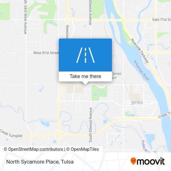 North Sycamore Place map