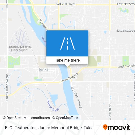 E. G. Featherston, Junior Memorial Bridge map