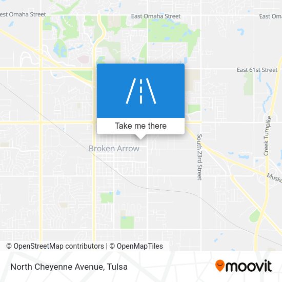 North Cheyenne Avenue map