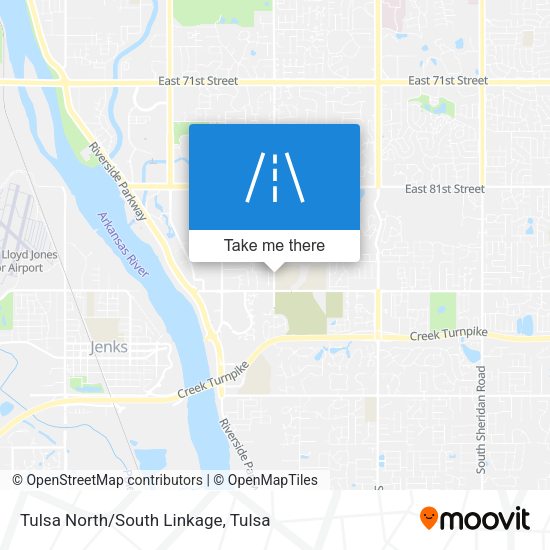 Tulsa North/South Linkage map