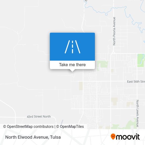 North Elwood Avenue map