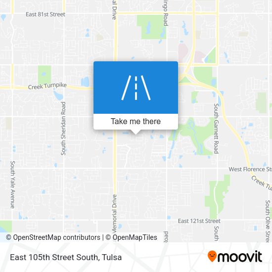 Mapa de East 105th Street South