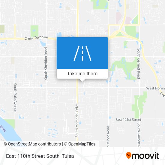 Mapa de East 110th Street South