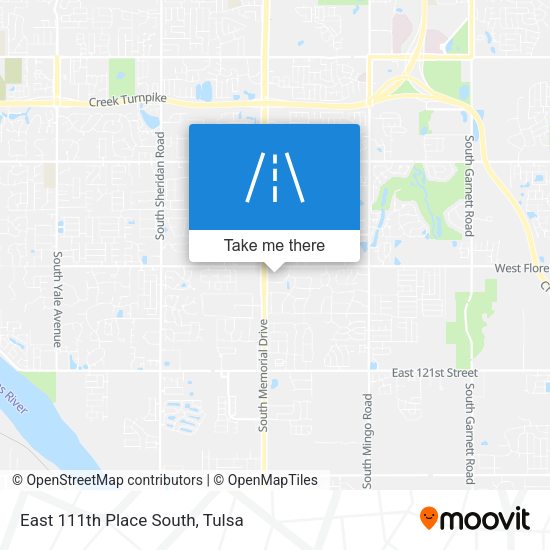 Mapa de East 111th Place South