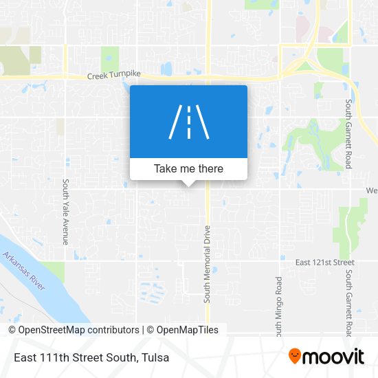 East 111th Street South map