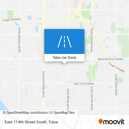 East 114th Street South map