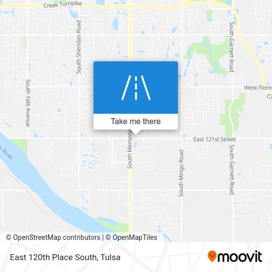 Mapa de East 120th Place South
