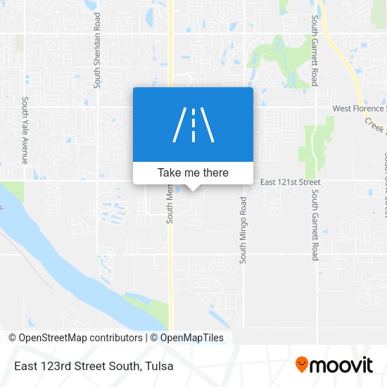 East 123rd Street South map