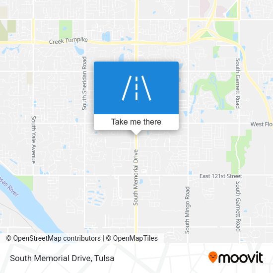 South Memorial Drive map