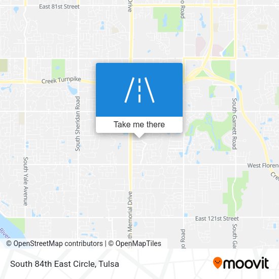 Mapa de South 84th East Circle