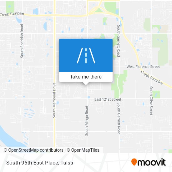 Mapa de South 96th East Place