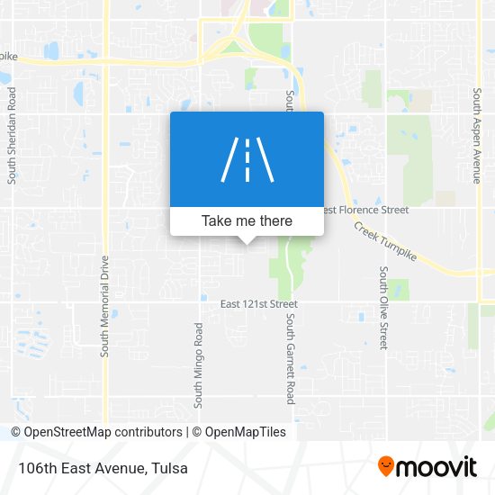 Mapa de 106th East Avenue
