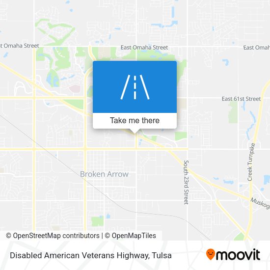 Mapa de Disabled American Veterans Highway