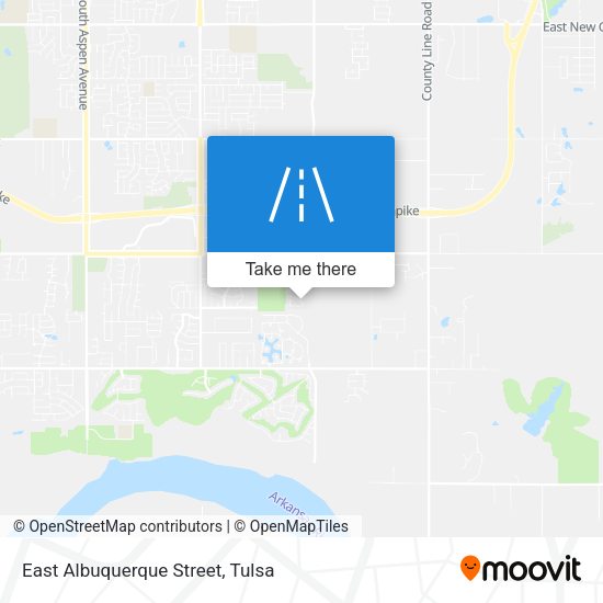 Mapa de East Albuquerque Street