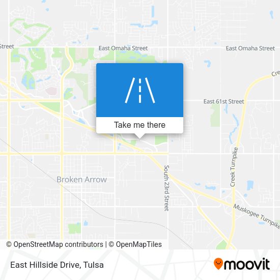 Mapa de East Hillside Drive