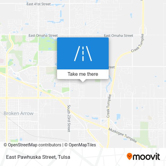 Mapa de East Pawhuska Street