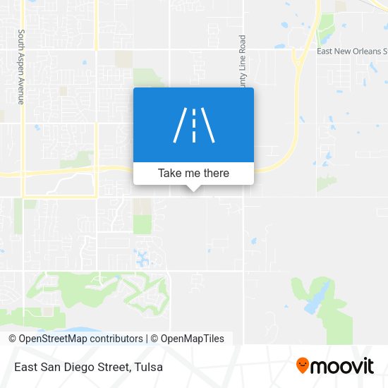 East San Diego Street map