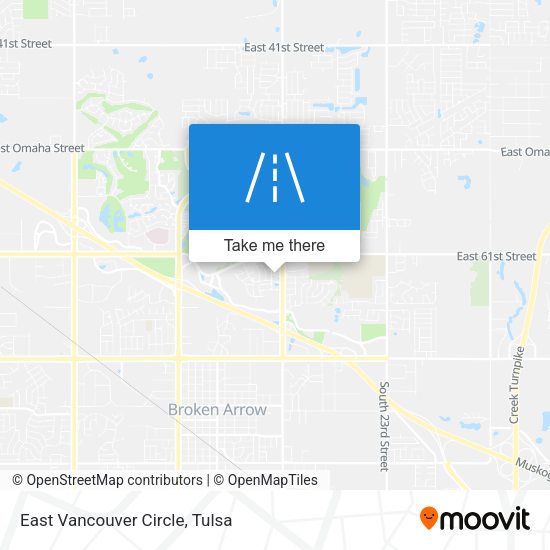 East Vancouver Circle map
